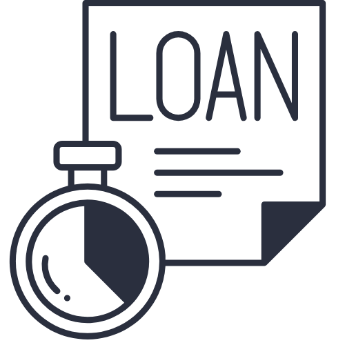 Debt reduction and loan repayment icon representing financial discipline and liability management