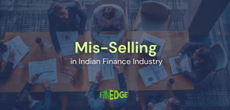 Call center agents representing financial institutions, highlighting the issue of mis-selling in Indian finance, FinEdge campaign on ethical investing practices.