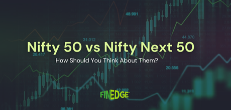 Nifty 50 vs Nifty Next 50 comparison showing market trends and index performance analysis