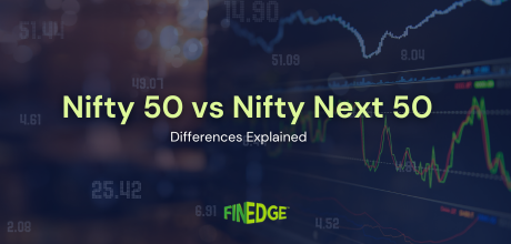 Nifty 50 vs Nifty Next 50 comparison showing market trends and index performance analysis