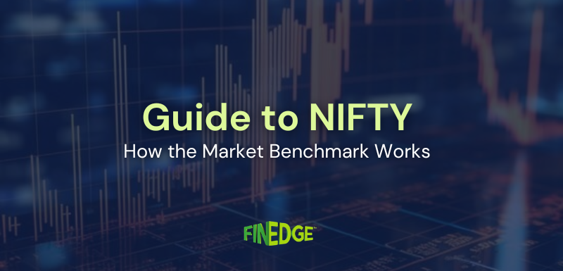 NIFTY market index illustration showing stock charts and benchmark performance of the Indian stock market