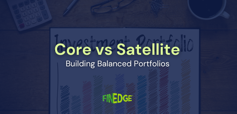 Core vs satellite investing thumbnail showing portfolio allocation, diversification, and balanced long-term investment strategy.