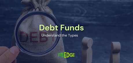 Pen pointing at financial terms like debt and accounting — representing types of debt funds in India and fixed-income investing