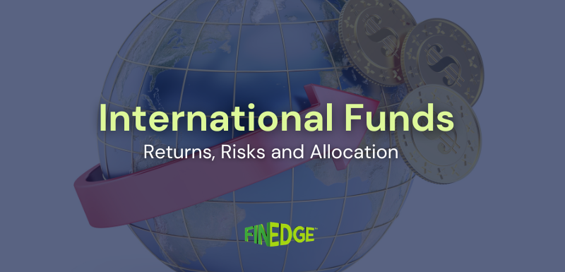 International equity funds concept with global investing, currency exposure, and diversification theme