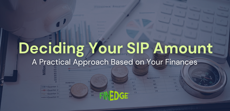 SIP amount planning concept showing income, expenses, and financial goal-based investment decisions