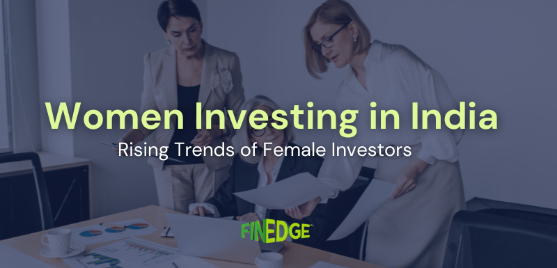 Women investors reviewing financial plans and charts in an office setting