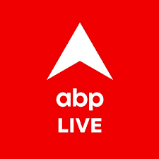 ABP Live logo with a white upward-pointing arrow above the text 